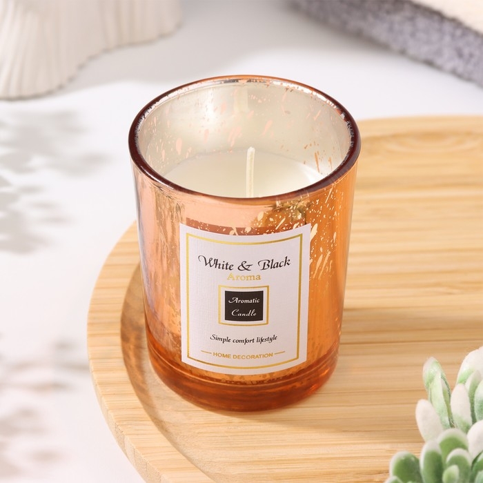 Свеча ароматическая в стакане "Dream Star", лаванда, 5,5х6, см