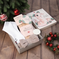 Набор подарочный "Самой красивой" полотенце и акс Набор подарочный "Самой красивой" полотенце и акс