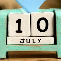 Календарь настольный &laquo;Якорь&raquo;, 7&times;4&times;10 см, дерево, бирюзово-голубой