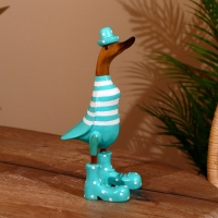 Сувенир "Утка в мятном " дерево 27 см