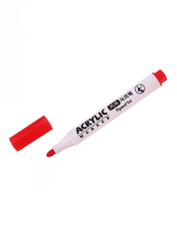 Набор акриловых маркеров 18 цветов в пластиковом тубусе