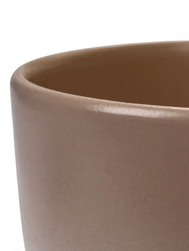 Набор горшков цветочный поддоном 4 шт 0,6 / 1,4 / 2,5 / 5 л керамика капучино Туман