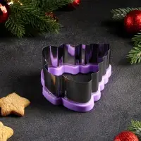 Форма для вырезания печенья Доляна &laquo;Ёлка&raquo;, 9.7&times;5&times;10.7 см, МИКС