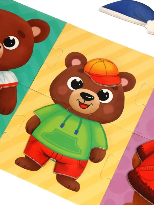 Dress up velcro puzzle 4 in 1