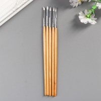 Инструменты для моделирования и придания формы (набор 5 шт) 18 см дерево, резина Инструменты для моделирования и придания формы (набор 5 шт) 18 см дерево, резина