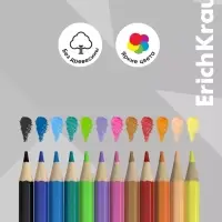 Карандаши 12 цв ErichKrause Ну, Погоди!, шестригран., пластик