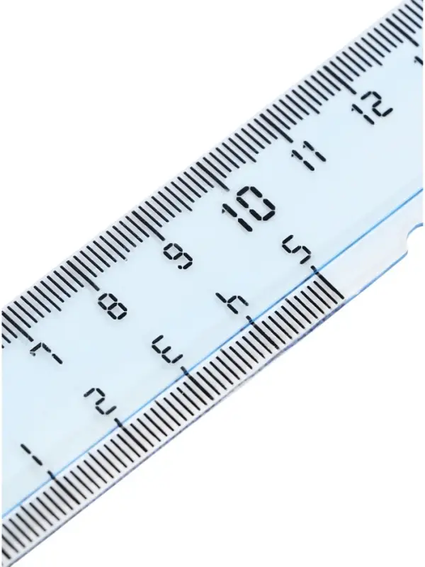 Линейка 20 см Calligrata пластиковая, микс