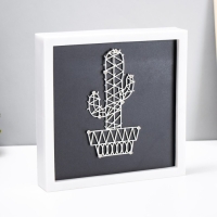 Световая картина-ночник "Кактус" LED USB от батареек 3хАА белый 24,5х24,5х3,5 см RISALUX Световая картина-ночник "Кактус" LED USB от батареек 3хАА белый 24,5х24,5х3,5 см RISALUX