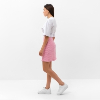 Юбка женская с разрезом MIST р. 48, розовый/белый