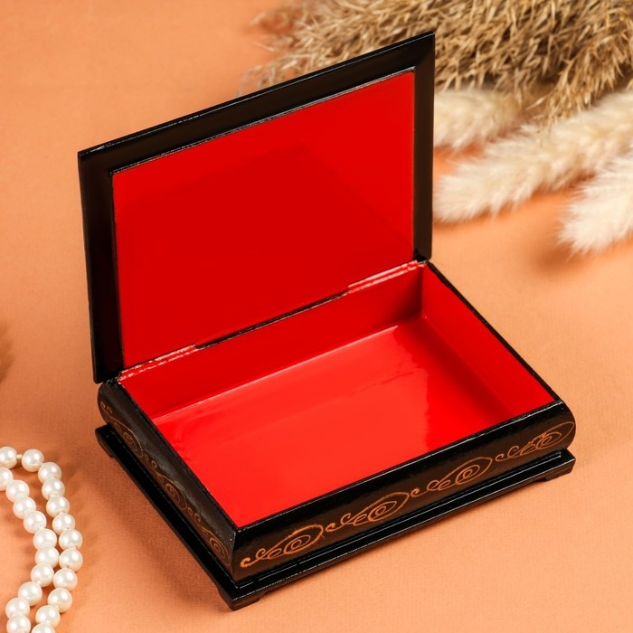 Шкатулка &laquo;Пионы в вазе&raquo;, 10&times;14 см, лаковая миниатюра