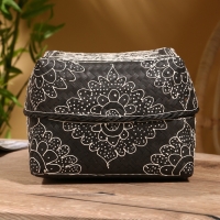 Корзинка плетеная "Бонтанг" бамбук 24х24х15 см, тёмная Корзинка плетеная "Бонтанг" бамбук 24х24х15 см, тёмная