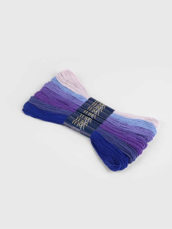Набор ниток мулине хлопок 8±1м (наб 7шт цена за наб) cпектр фиолетовый TR Набор ниток мулине хлопок 8±1м (наб 7шт цена за наб) cпектр фиолетовый TR
