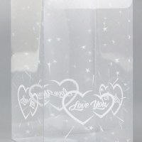 Складная коробка из PVC LOVE YOU, 11 х 11 х 18 см 5шт Складная коробка из PVC LOVE YOU, 11 х 11 х 18 см 5шт