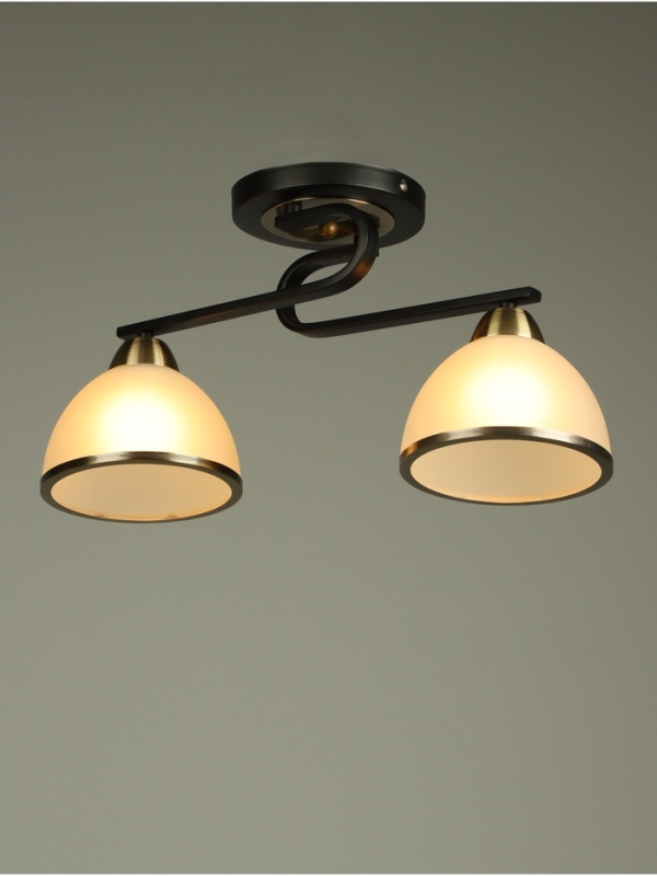 Люстра "Рендо" 2хЕ27 40Вт черно-бронзовый 44х15х23 см