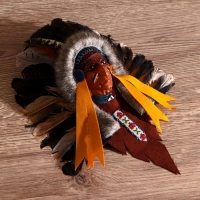 Маска "Индеец Ахига" 15х6х20 см, МИКС Маска "Индеец Ахига" 15х6х20 см, МИКС