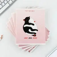 Тетрадь в клетку, 48 л., А5, на скрепке, блок №2 &laquo;Нежность&raquo; МИКС