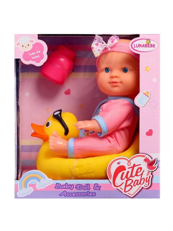 Пупс &laquo;Купание с уточкой&raquo;, с аксессуарами, МИКС