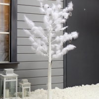 Светодиодное дерево &laquo;Перья&raquo; 1.5 м, 300 LED, постоянное свечение, 220 В, свечение тёплое белое