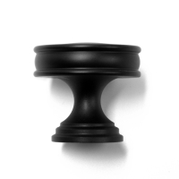 Ручка-кнопка CAPPIO PK324, d=30 мм, цвет черный, 8 шт.