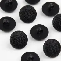 Пуговица на ножке, d = 15 мм, цвет чёрный, цена за 1 штуку