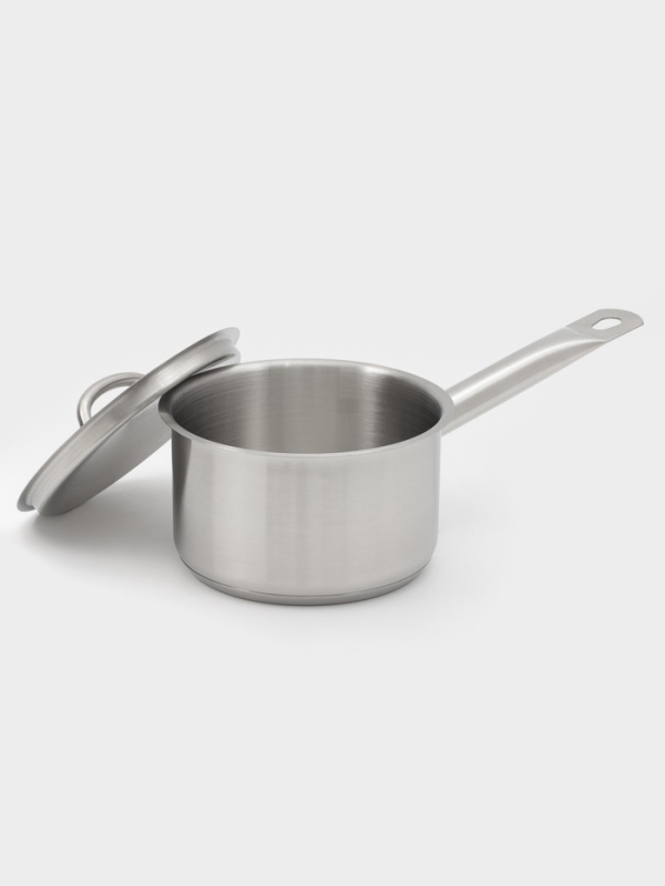 Ковш 1,3 л, d=14, h=8,5 см, с крышкой, толщина стенки 0,8 мм, индукция