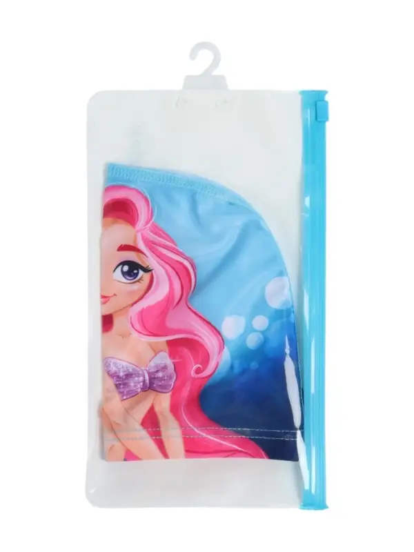 Шапочка для плавания ONLYTOP Swim &laquo;Русалка&raquo;, детская, тканевая, обхват 46-52 см