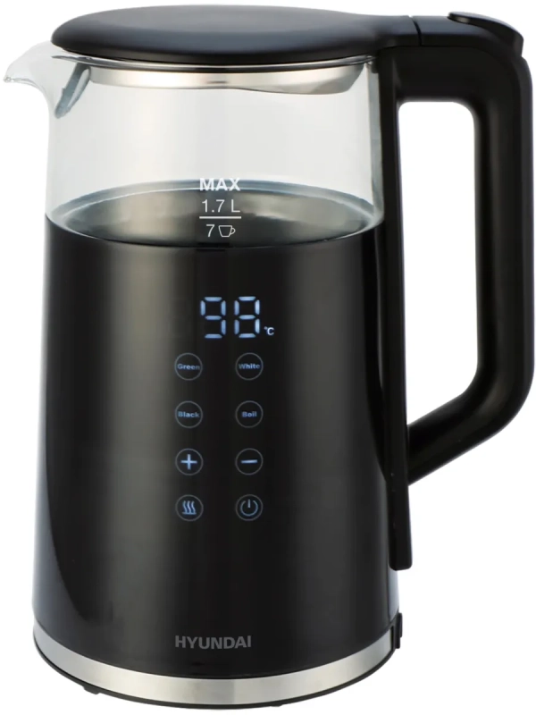Чайник HYK-G5403 1.7л. 2200Вт черный (стекло)