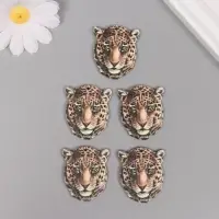 Декор для творчества дерево "Леопард" 3,9х3,3х0,3 см