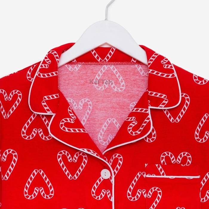 Пижама женская (рубашка и брюки) KAFTAN "Love" размер 52-54