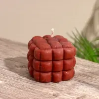 Свеча "Шоколад" 6х6х6 см, соевый воск МИКС