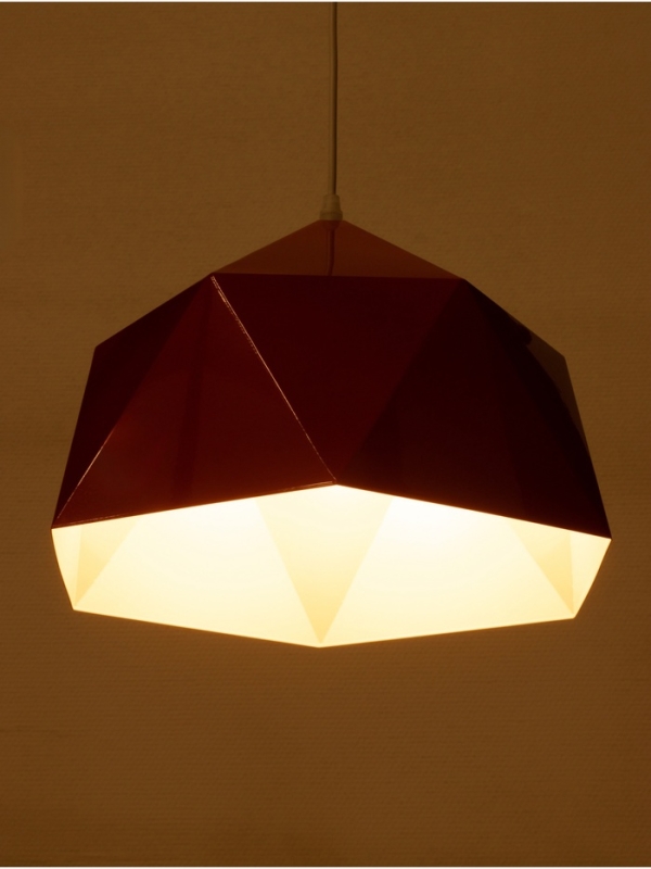 Светильник Edward 1х40Вт Е27 пр-1м красный 38х38х25см