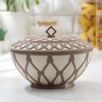 Сухарница &laquo;Арабеска&raquo;, 1,7 л, с крышкой, цвет МИКС