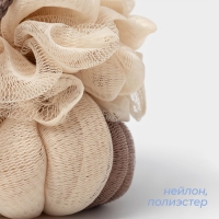 Мочалка для тела SAVANNA, 50 гр, цвет коричневый