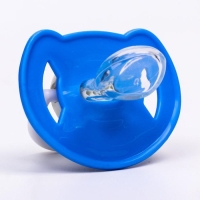 Соска - пустышка силиконовая ортодонтическая &laquo;Чайка&raquo;, от 6 мес., цвет голубой