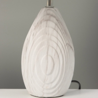 Настольная лампа "Капля" 1х40Вт Е14 серый 22,5х22,5х37см