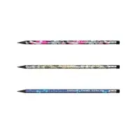 Карандаш чернографитный с ластиком ErichKrause "Camo", HB, грифель d=2.2 мм, пластик, трёхгранный в тубусе, микс