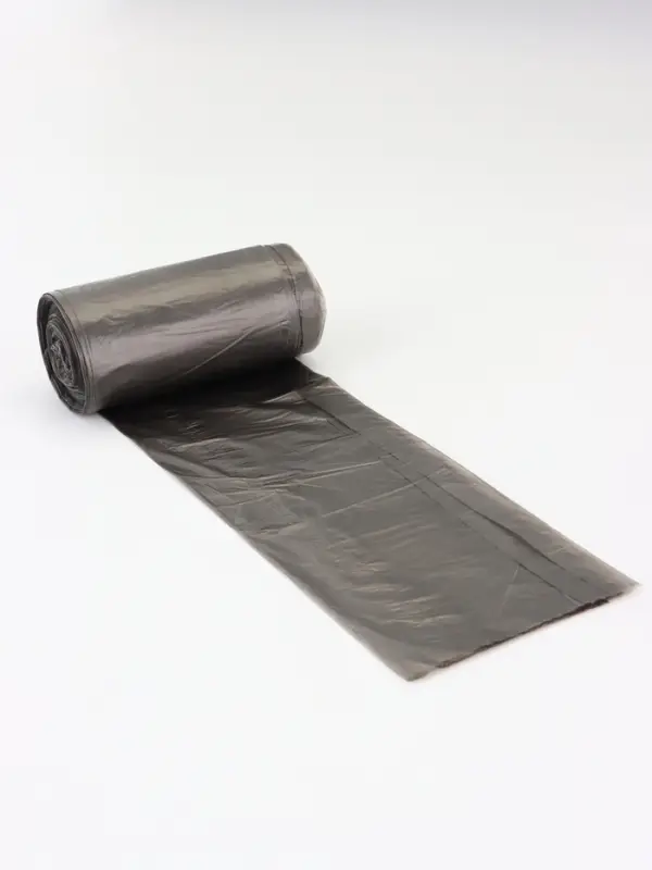 Мешки для мусора в рулоне 30 л,черные, ПНД,толщина 15 мкм, 50 шт