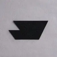 Основа Velkro L для крепления шевронов на липучке, черная