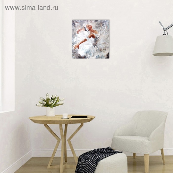 Картина на подрамнике "Балерина" 30*30 см