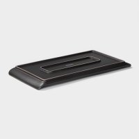 Блюдо для подачи Magistro Black style, 29,5&times;14,8 см, фарфор, цвет чёрный