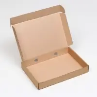 Коробка для пирога, бурая, 32.6&times;22.9&times;4.8 см