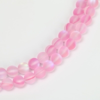Бусины из натурального камня &laquo;Кошачий глаз&raquo;, набор 46 шт., размер 1 шт. &mdash; 8 мм, светло-розовый