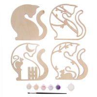 Роспись по дереву «Кошка» Роспись по дереву «Кошка»