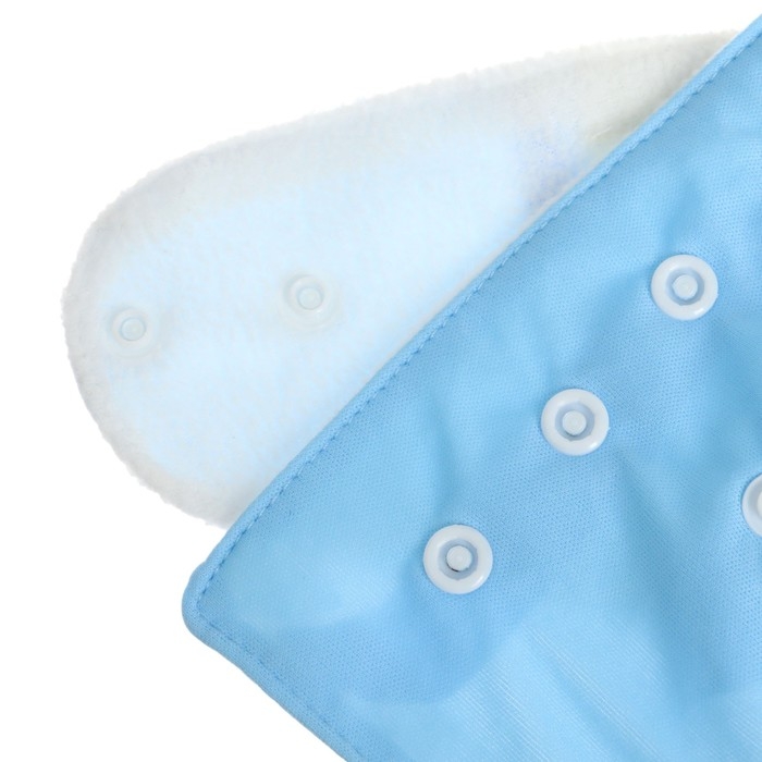 Многоразовый подгузник, 3-15 кг, цвет голубой, Крошка Я Многоразовый подгузник, 3-15 кг, цвет голубой, Крошка Я