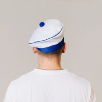 Берет &laquo;Моряк&raquo;, с помпоном, взрослый, р-р. 60