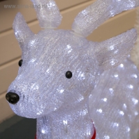 Светодиодная фигура «Олень величавый» 80 × 130 × 50 см, акрил, 228 LED, 8 режимов, 24 В, свечение белое Светодиодная фигура «Олень величавый» 80 × 130 × 50 см, акрил, 228 LED, 8 режимов, 24 В, свечение белое