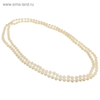 Бусы &laquo;Классика&raquo; шар №8, цвет молочный, L=125 см