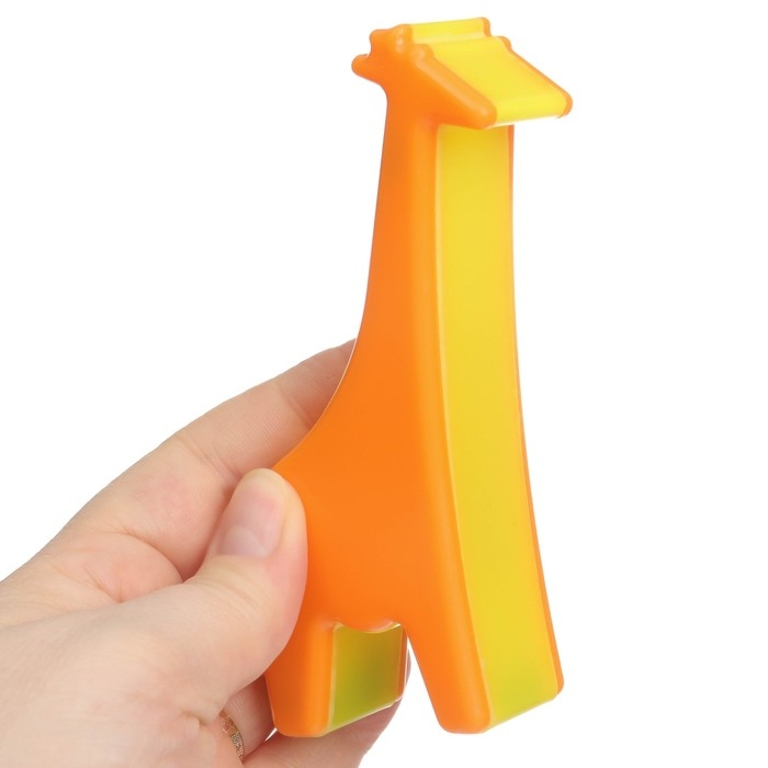 Погремушка &laquo;Жирафик&raquo;, перкуссионный, шейкер, цвет оранжевый, Крошка Я