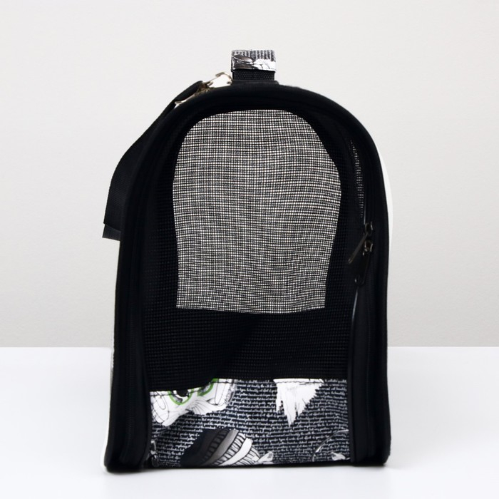 Сумка - переноска для животных Сумка - переноска для животных "Зимние коты", размер L, 53 х 21 х 29 см