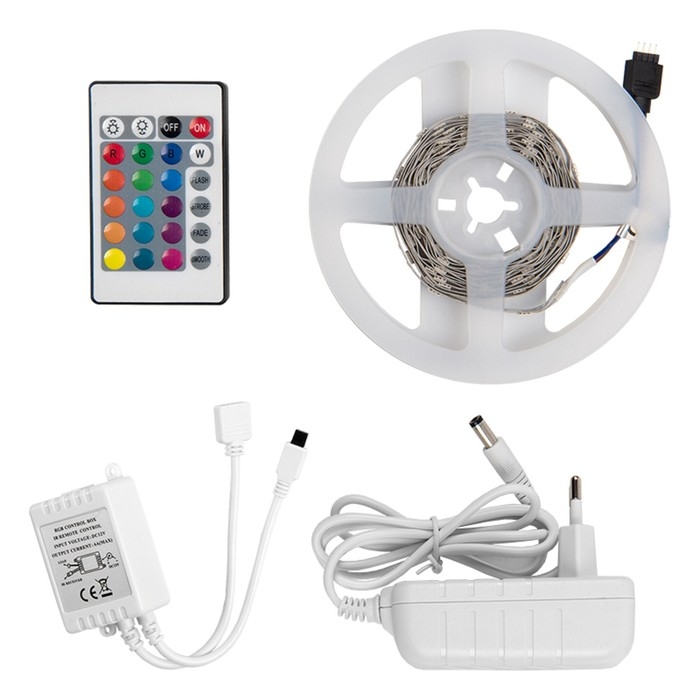 Комплект светодиодной ленты General PRO, 12В, SMD5050, 3 м, с аксесс., 60 LED/м, RGB